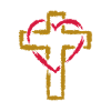 Cross Symbol Christianity Heart Love