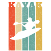 Whitewater Kayak Vertical Stripes