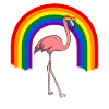 Gay Pride Flamingo LGBT Rainbow