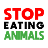 Stop eating Animals - Black Edition
