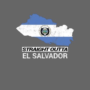 Straight Outta El Salvador country map &flag
