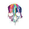 Multi colour skull