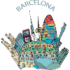 Barcelona skyline