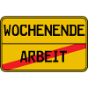 Arbeit Wochenende