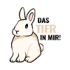 Funny sayings the animal in me bunny long-eared