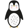 Penguin Pingu Sleepy Eyes