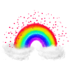 Rainbow clouds