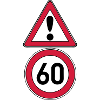 60th birthday, attention 60 ... +