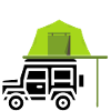 Roof tent Jeep - Safari - Camping