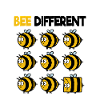 Bee Different abeille miel individuel