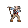 Cooler Dabbing Opa Dab Tanzen