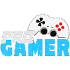 Pro Gamer blau mit Gamepad