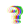 Bunte Fragezeichen