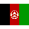 Avec le drapeau de l’Afghanistan
