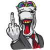 Einhorn Mittelfinger Business