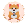 Sweet hamster laughing
