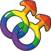 Lgtb Mars symbol Rainbow