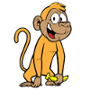 Monkey with banana
