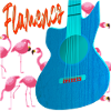 Flamenco guitar flamingos