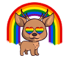 Gay Pride Rainbow LGBT Deer