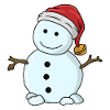 Snowman without a nose