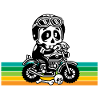 Skull motorcycle