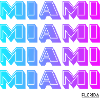 Miami Neon Gradient Pattern