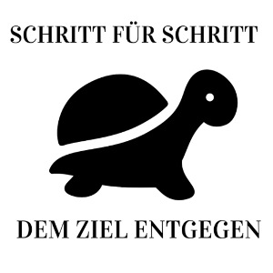 Schildkroete-Schritt für Schritt dem Ziel entgegen