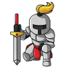 Knight with sword