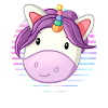 Süßes Einhorn-Bild