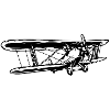 Biplane plane