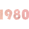 Retro 1980's Stripes Typography