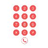 Telephone keypad