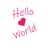 Bonjour le monde