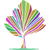 Baum in Regenbogenfarben