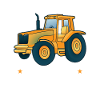 Bara en pojke som älskar traktorer för traktorbarn