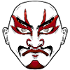 Japanese kabuki face
