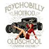 Hot Rod Pinup Oldschool Psychobilly