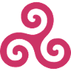 Triskele magenta