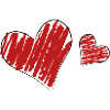 Coeurs rouges