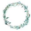 Customizable wreath trendy greenery & blush