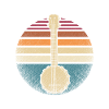Banjo Player Retro