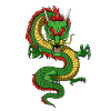Asian dragon - evil chinese dragon