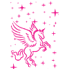 Pegasus in pink