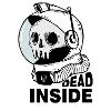 Astronaut skull Dead Inside
