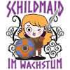 Schildmaid im Wachstum