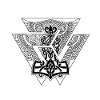 Gamle vikingesymbol Thor hammer trekantknude
