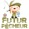 futur pêcheur enfant pêche