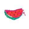 Pastèque abstraite