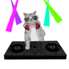 Cat as DJ